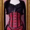 Victorian Punk Red Tartan Under Bust Corset -Vintage Veil Clothing Store tartan corset front 202kb 69e0307f fd0a 41f6 81ad 34dde57489ef