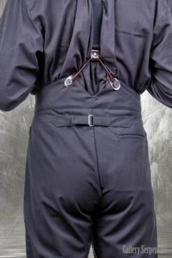 Tombstone Trousers, 40" -Vintage Veil Clothing Store tombstone trousers back close