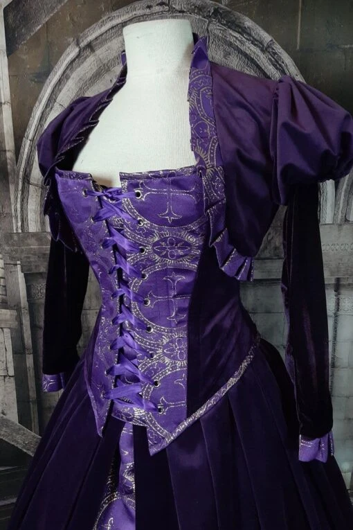 Purple Tudor Gown - Image 4