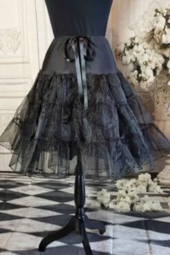 Black Tulle Petticoat For Belle Or 50's Skirts