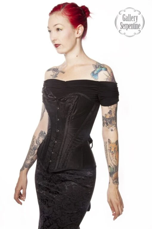 Ebony Turn Of The Century Corset, Custom Sized - Image 5