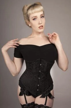 Under Bust Victorian Corset, Made To Order -Vintage Veil Clothing Store ubvic magdalena