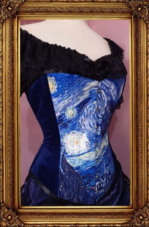 Starry Night Tardis Corset, Custom Made - Image 2