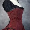 Ltd Edition Garnet Brocade Corset, Custom Sized -Vintage Veil Clothing Store venus burg broc s