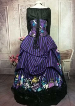 Dark Alice Purple Alice - Corset & Victorian Bustle Set -Vintage Veil Clothing Store vic bustle 9