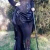 Black Victorian Bustle Skirt, Made To Order
