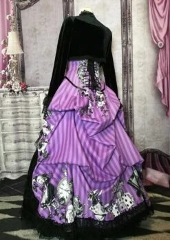 Violet Alice - Corset & Victorian Bustle Set -Vintage Veil Clothing Store violet b hoop sb