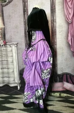Violet Alice - Corset & Victorian Bustle Set -Vintage Veil Clothing Store violet bustle one