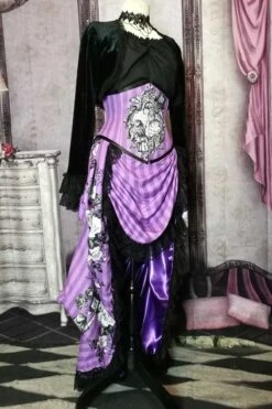 Violet Alice - Corset & Victorian Bustle Set -Vintage Veil Clothing Store violet bustle other fs