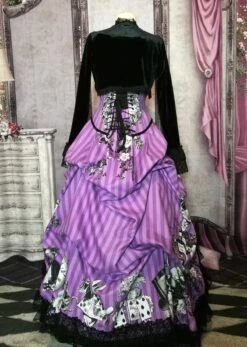 Violet Alice - Corset & Victorian Bustle Set -Vintage Veil Clothing Store violet bustle sb hoop