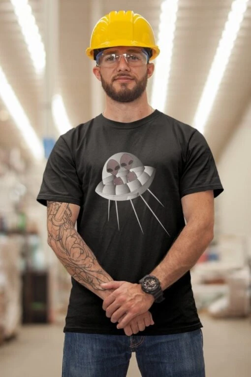 Alien First Date - Men's AS Colour, Staple Crew Tee - Image 5