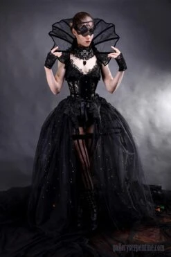 Dark Fairy Tale Corset Gown, Size XS-S -Vintage Veil Clothing Store wm dark fairy tale 3 800x1200