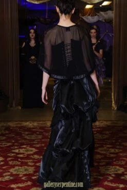 Ebony Victorian Skirt, Made To Order -Vintage Veil Clothing Store wmebony victorian skirt back Carla 800x1200