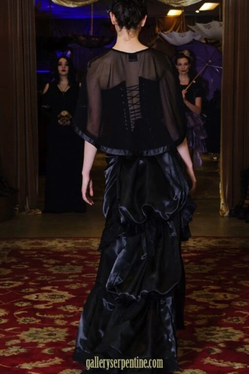 Ebony Victorian Skirt, Made To Order - Image 6