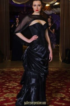 Ebony Turn Of The Century Corset, Custom Sized