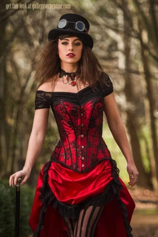 Wild Wild West Over Bust Corset, Custom Sized - Image 3
