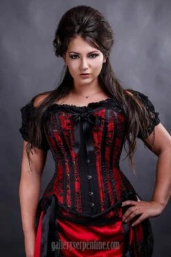Pandora Femme Fatale, Custom Sized -Vintage Veil Clothing Store wmred pandora overbust corset LSC 800x1200
