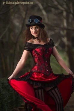 Wild Wild West Over Bust Corset, Custom Sized -Vintage Veil Clothing Store wmwild wild west pandora toc movement