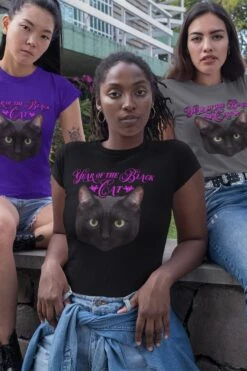 Year Of The Black Cat -Vintage Veil Clothing Store yblackcatblack3model